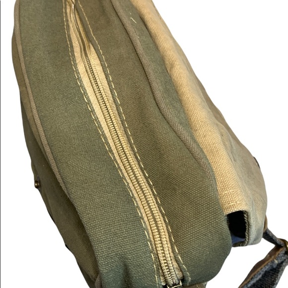 Vintage Addiction Recycled Tent Camo Crossbody Bag - Picture 3 of 10